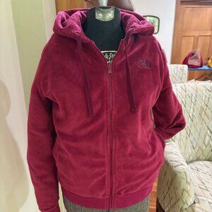 The North Face Reversible Full-Zip Heavy Sweatshirt Hoodie Jacket Size Small